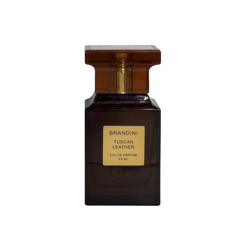 عطر جیبی مردانه برندینی (Brandini) مدل توسکان لدر TUSCAN LEATHER حجم 33 میلی لیتر