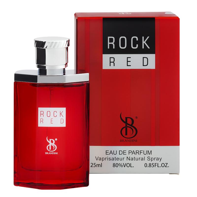 عطر جیبی مردانه برندینی (Brandini) مدل ROCK RED حجم 25 میلی‌لیتر