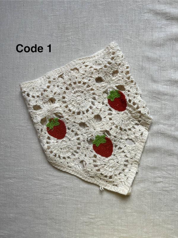 مینی اسکارف بافتنی🍓