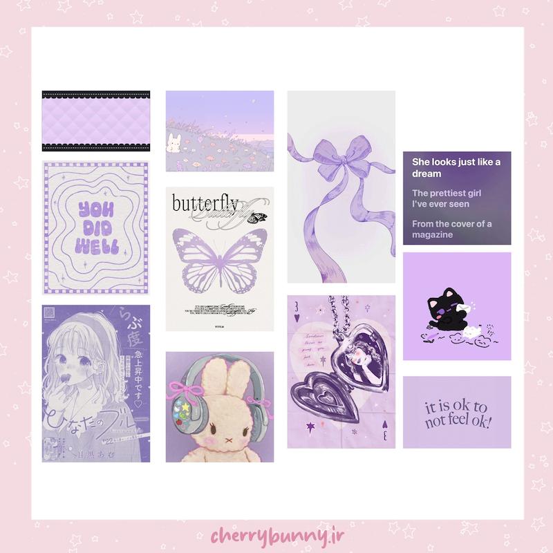 مینی پوستر بنفش