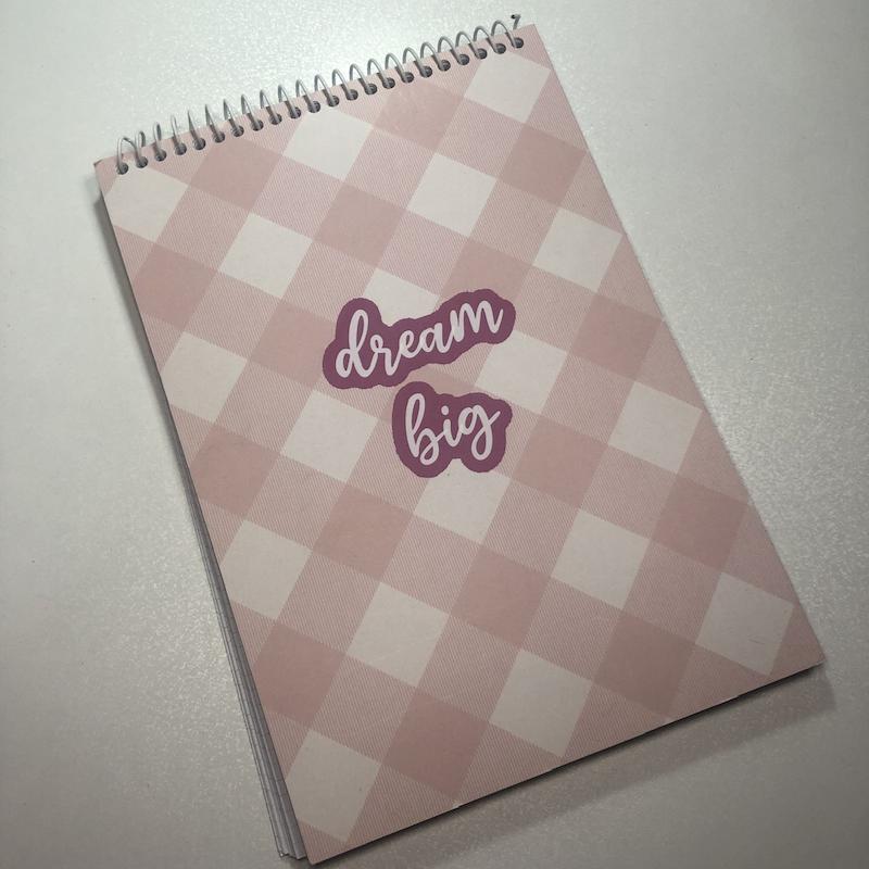 دفتر dream big سیمی (شطرنجی)