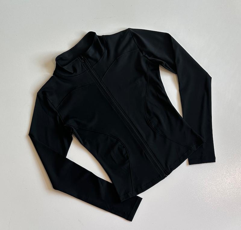 سوییشرت تک رنگ مشکی اسپندکس کد 333