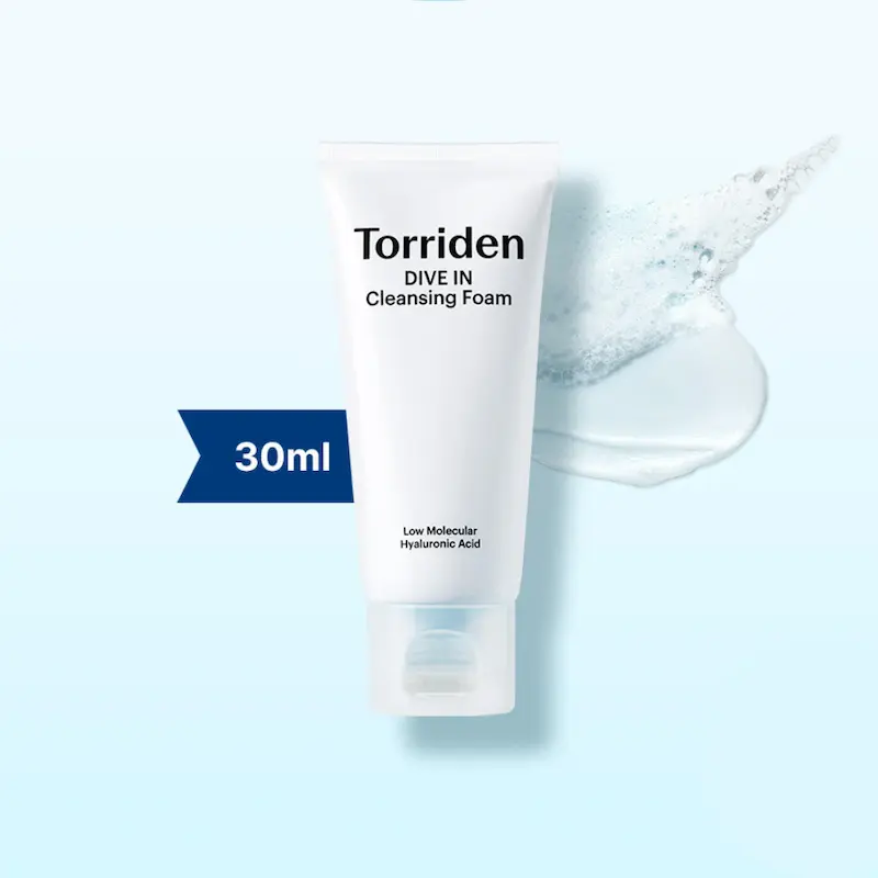 فوم شستشو صورت هیالورنیک DIVE IN توریدن Torriden