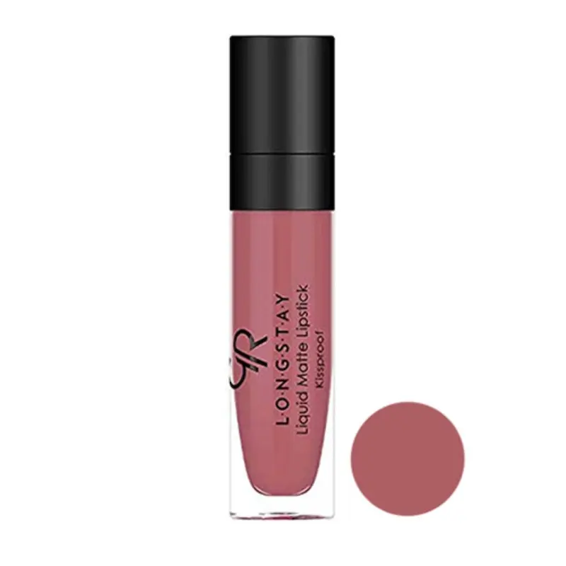 رژلب مایع مات بادوام گلدن رز کد 33 GOLDEN ROSE LONG STAY Liquid Matte Lipstick