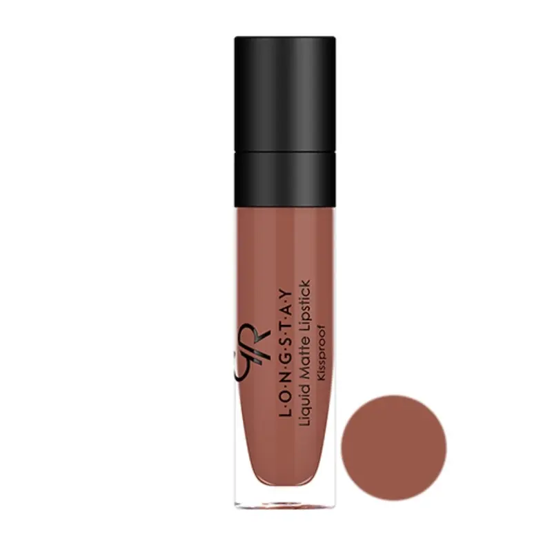 رژلب مایع مات بادوام گلدن رز کد 27 GOLDEN ROSE LONG STAY Liquid Matte Lipstick