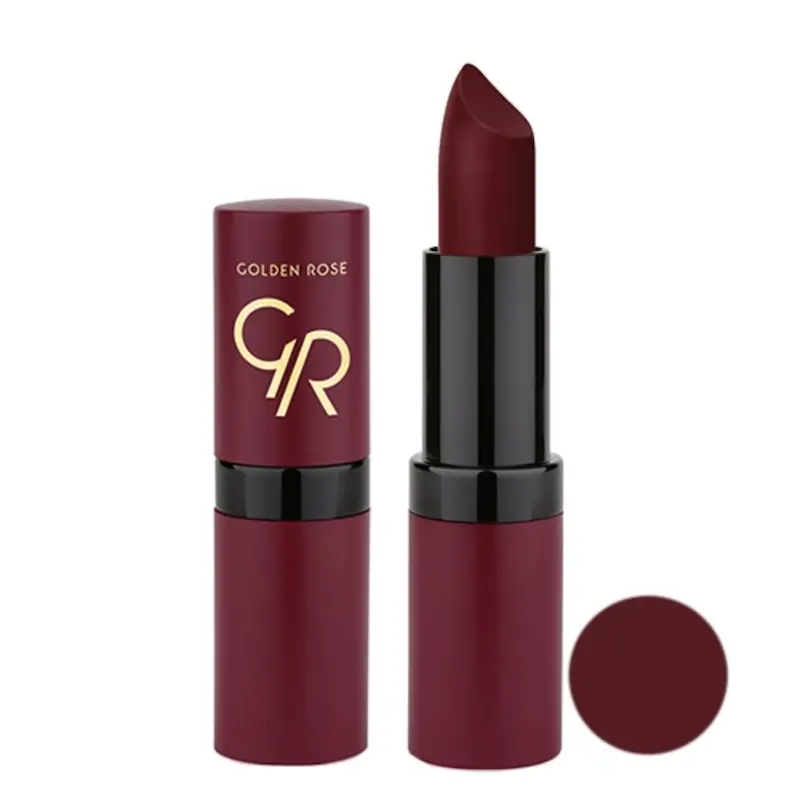 رژ لب مات جامد ولوت گلدن رز کد 23 GOLDEN ROSE VELVET MATTE LIPSTICK
