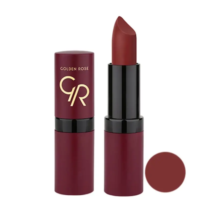 رژ لب مات جامد ولوت گلدن رز کد 22 GOLDEN ROSE VELVET MATTE LIPSTICK