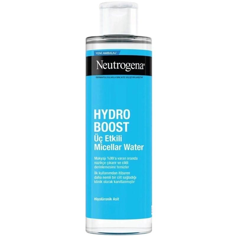 محلول میسلار واتر نوتروژینا مدل Hydro Boost مناسب انواع پوست حجم 400 میلی لیتر