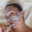 استیکر و نگین کریستال قلبی سه بعدی مدل bedazzling