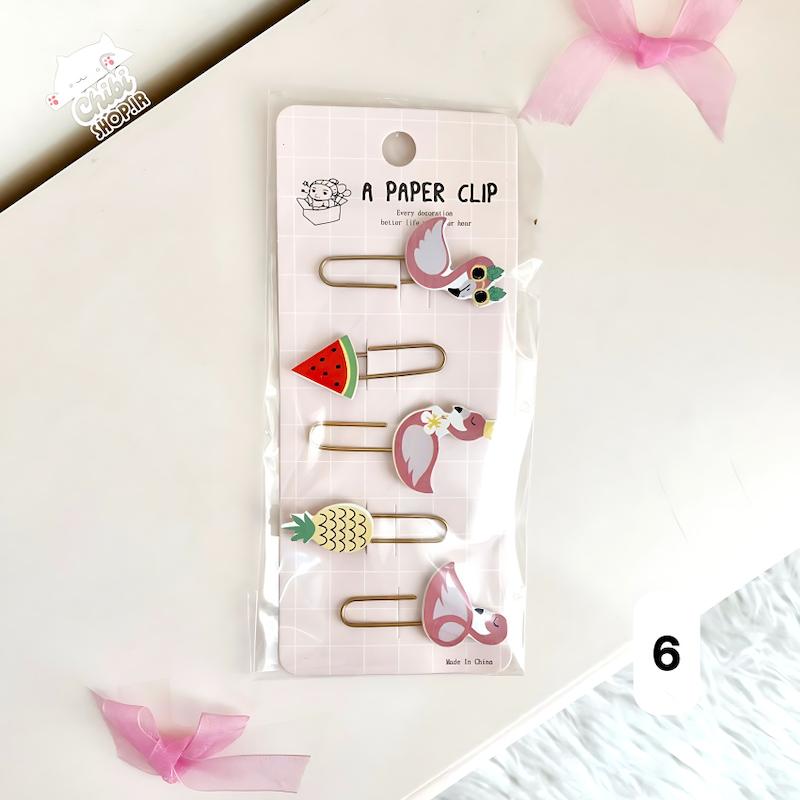 گیره کاغذ 6 عددی فانتزی