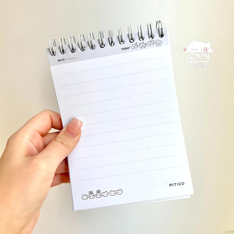 دفترچه سیم بالا 80 برگ پیتیکو
