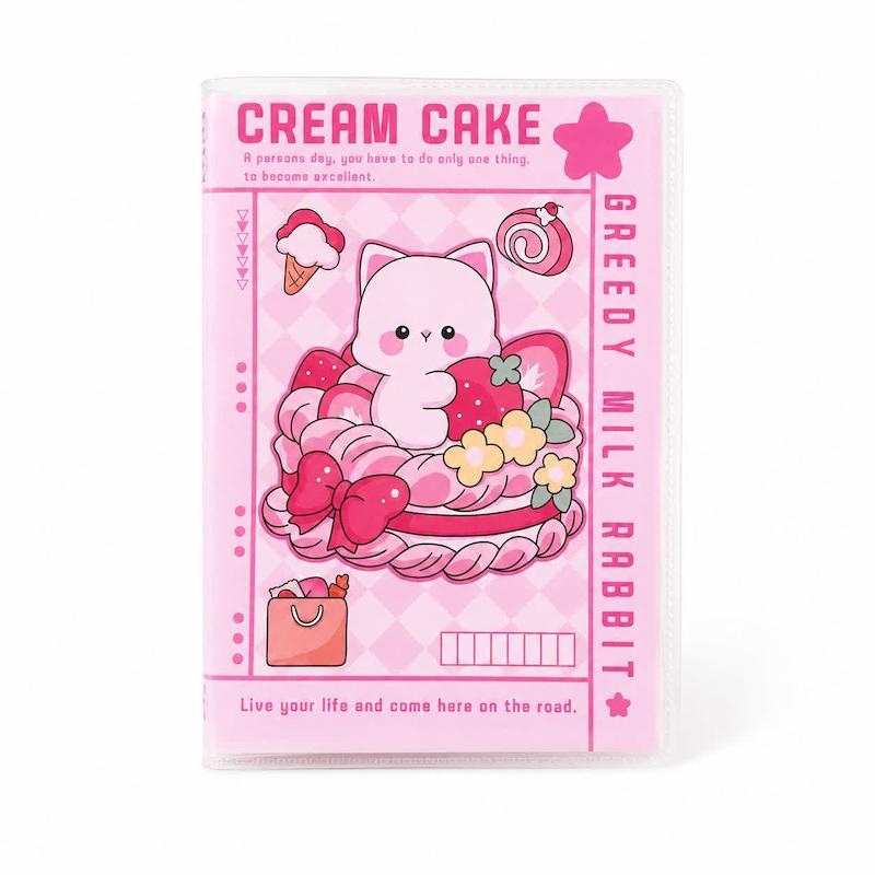 دفترچه جلد دار 60 برگ طرح Cake & Cat