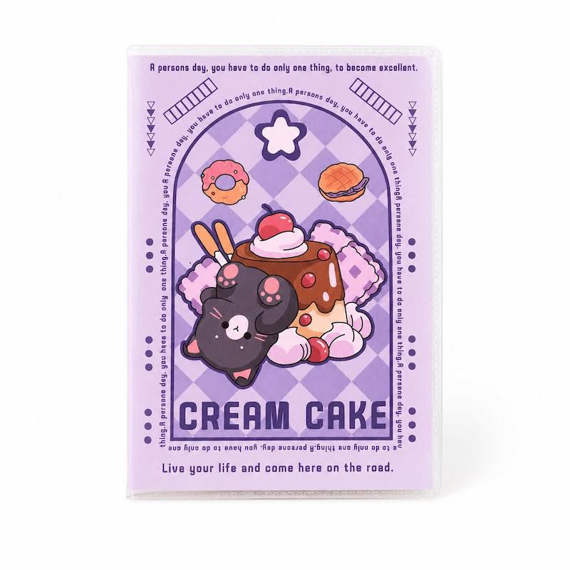دفترچه جلد دار 60 برگ طرح Cake & Cat