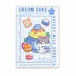 دفترچه جلد دار 60 برگ طرح Cake & Cat