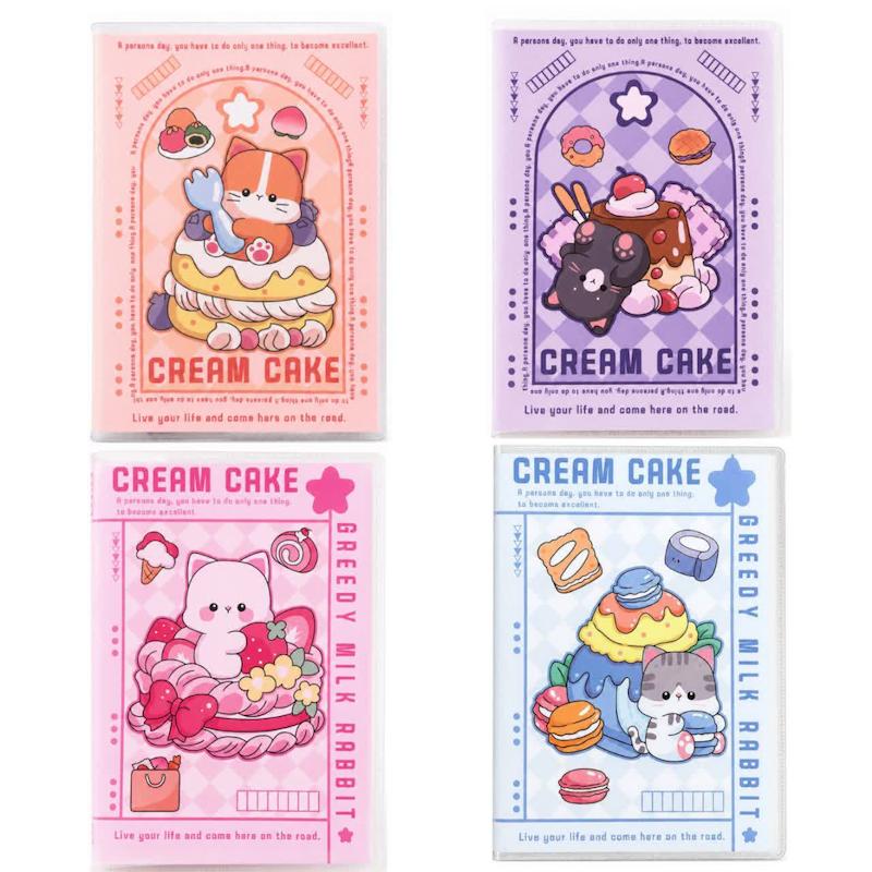 دفترچه جلد دار 60 برگ طرح Cake & Cat