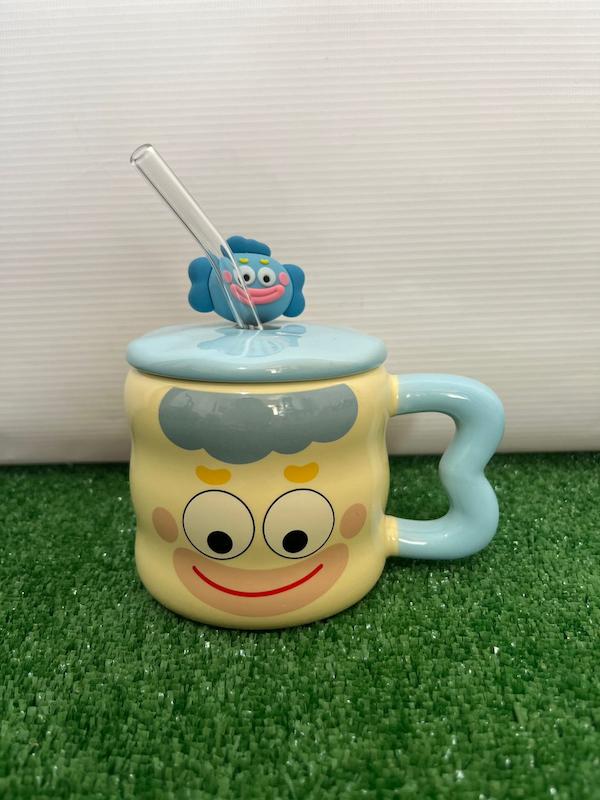 ماگ درب دار طرح ادمک