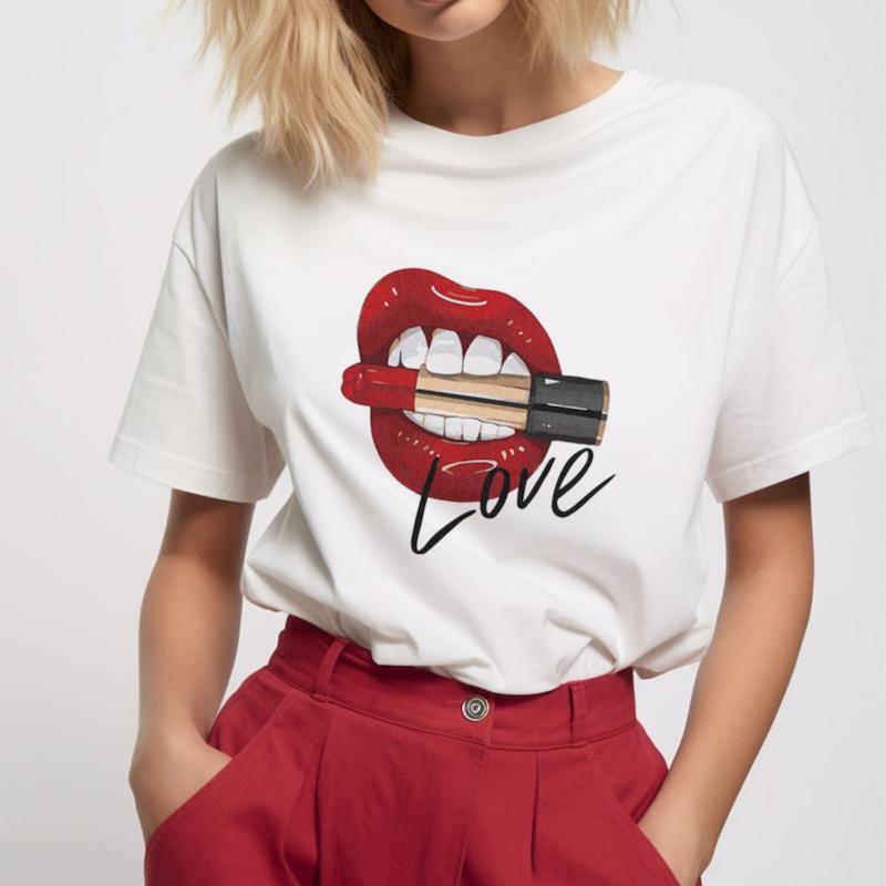  تیشرت رژ