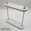 استند دوطبقه رومیزی سنگی مدل NIVA نظم دهنده لوازم آرایشی و عطر