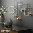 دیوارکوب پنج شعله فلزی طرح هندسی