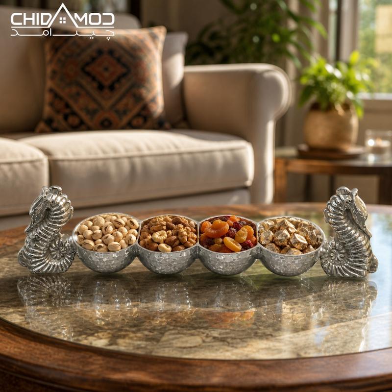 اردوخوری چهارخانه آلومینیومی طرح اسب دریایی