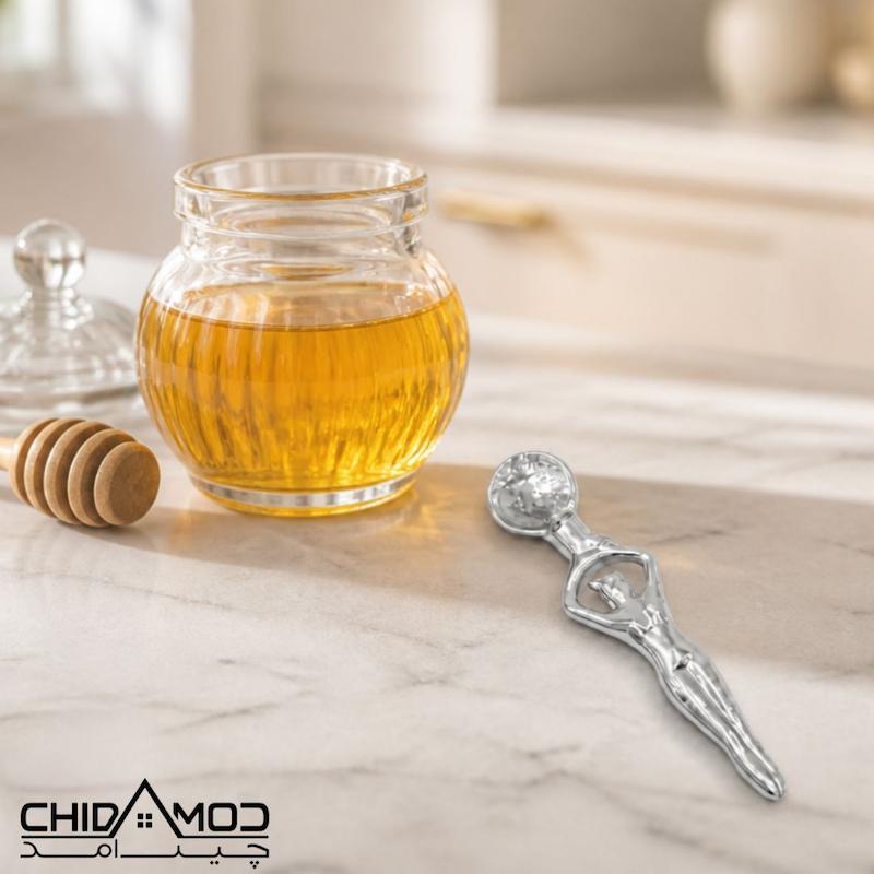 قاشق عسل آلومینیومی طرح بالرین