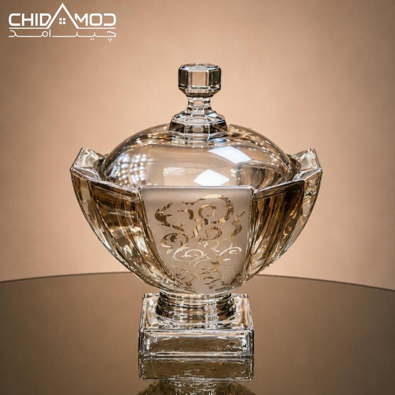 شکلات خوری شامپاینی طرح اسکوئر