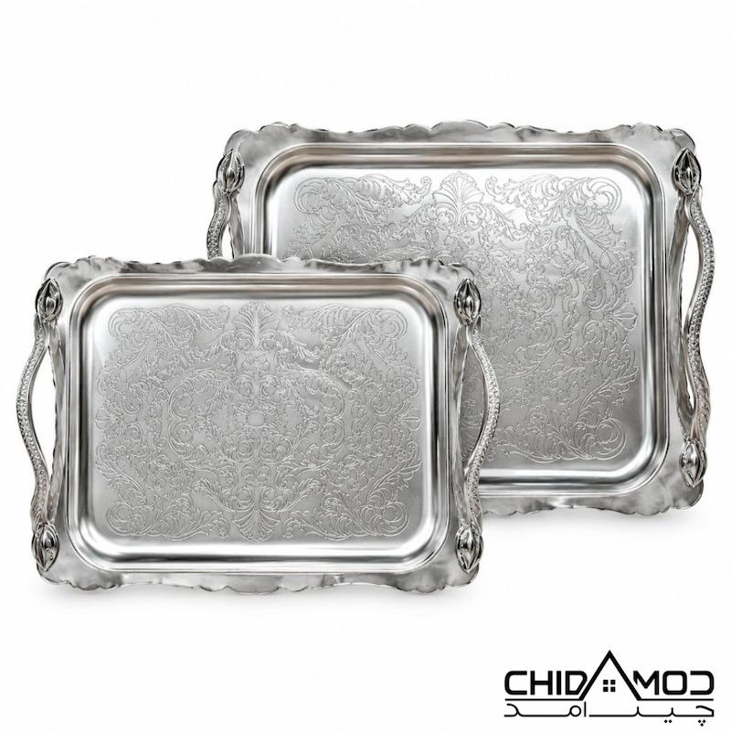 سینی مستطیل دالبر طرحدار مدل دسته ماری