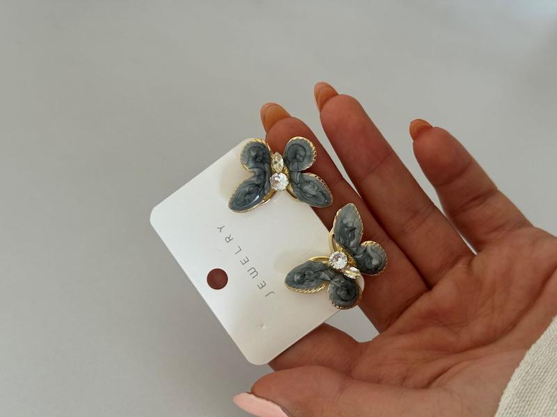گوشواره پروانه میناکاری