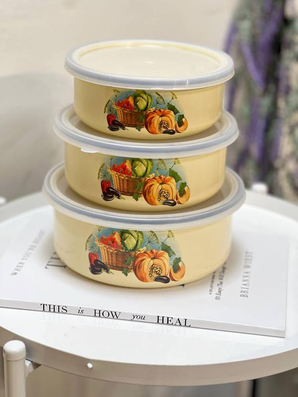 ست ظروف دربدار لعابی روس