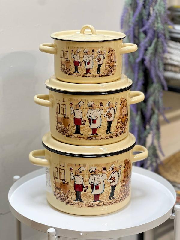 ست قابلمه لعابی روس 