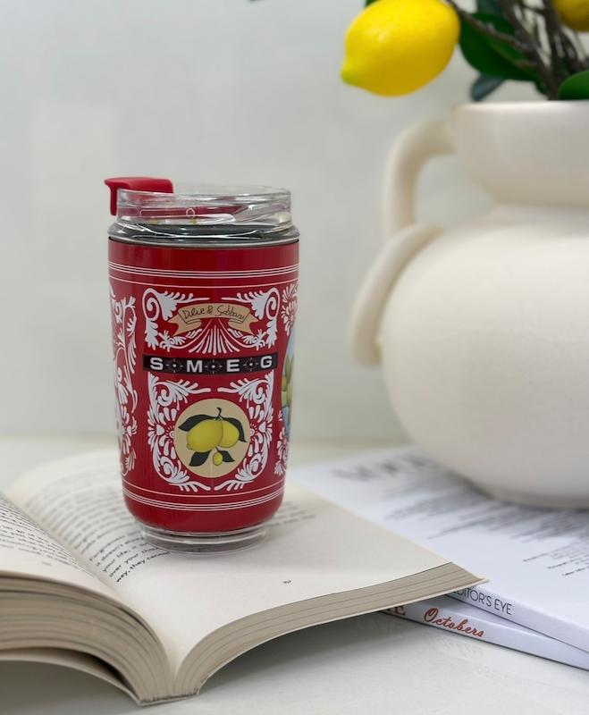 تراول ماگ طرح دار اسمگ قرمز Dolce & Gabbana دولچه گابانا