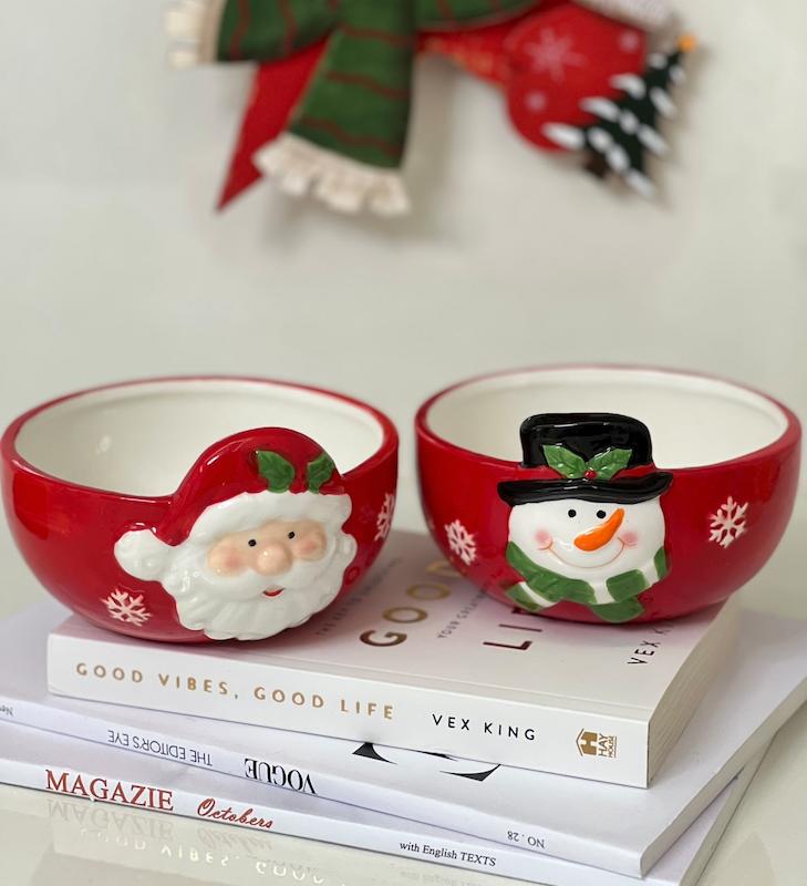 کاسه بابانوئل( ادم برفی) 