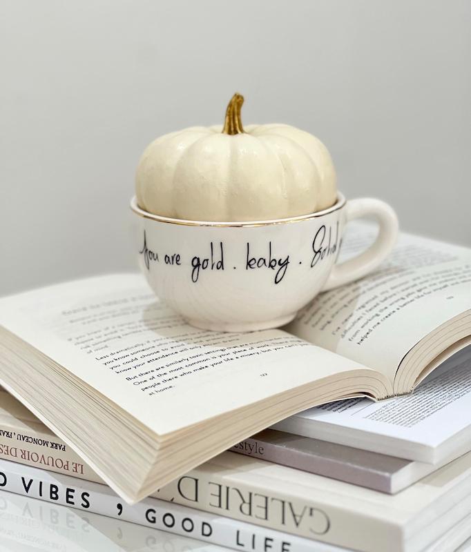 فنجان تکست دار