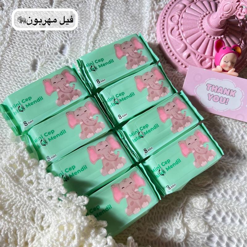 دستمال مرطوب مینی طرح حیوانات🐼🦒