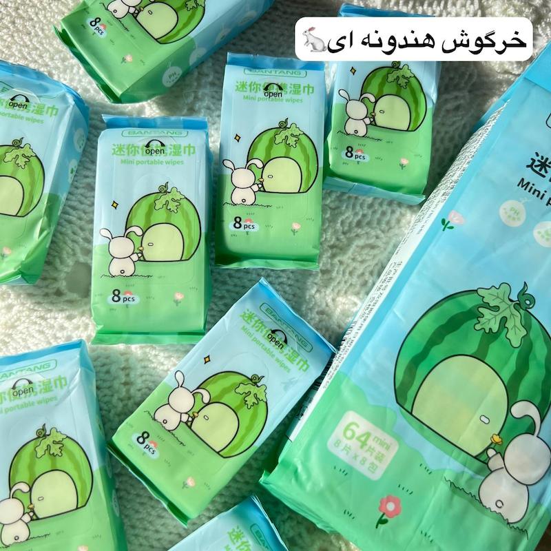 دستمال مرطوب مینی🐽🌸