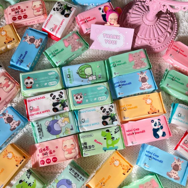 دستمال مرطوب مینی🐽🌸