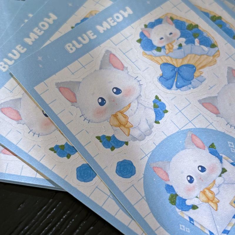 ست بسته بندی blue meow🩵