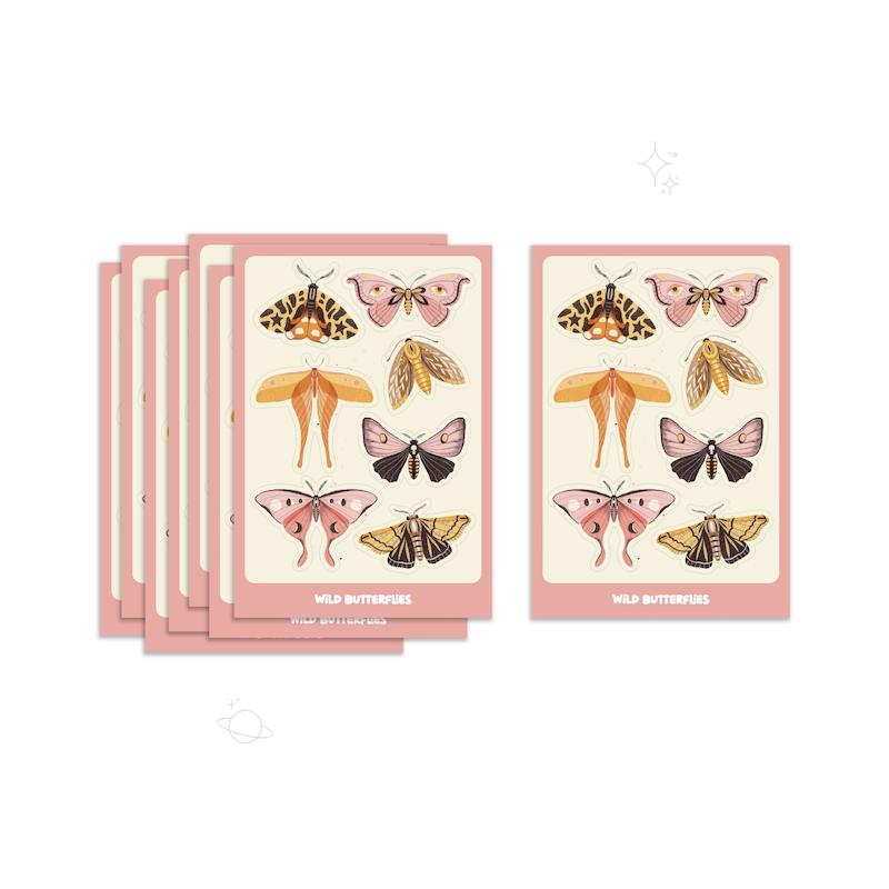 پک استیکر wild butterflies