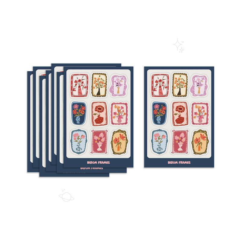 پک استیکر bloom frames
