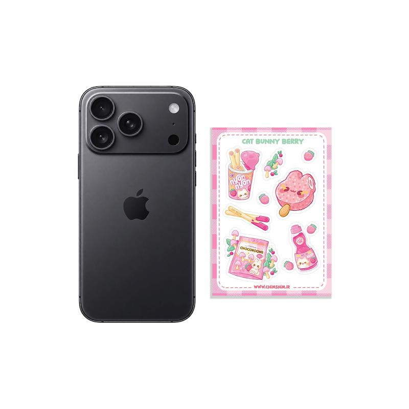 استیکر Cat bunny berry