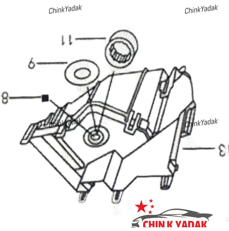 قاب زیر جعبه فیوز داخل موتور H30 کراس شرکتی 