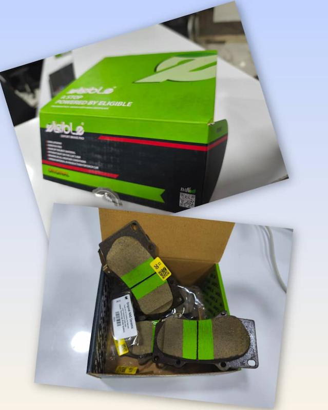 لنت ترمز جلو جک کی ام سی KMC T8 برند elig