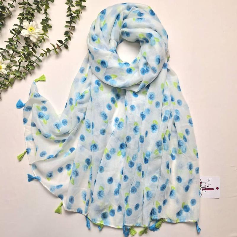 شال نخی منگوله‌دار