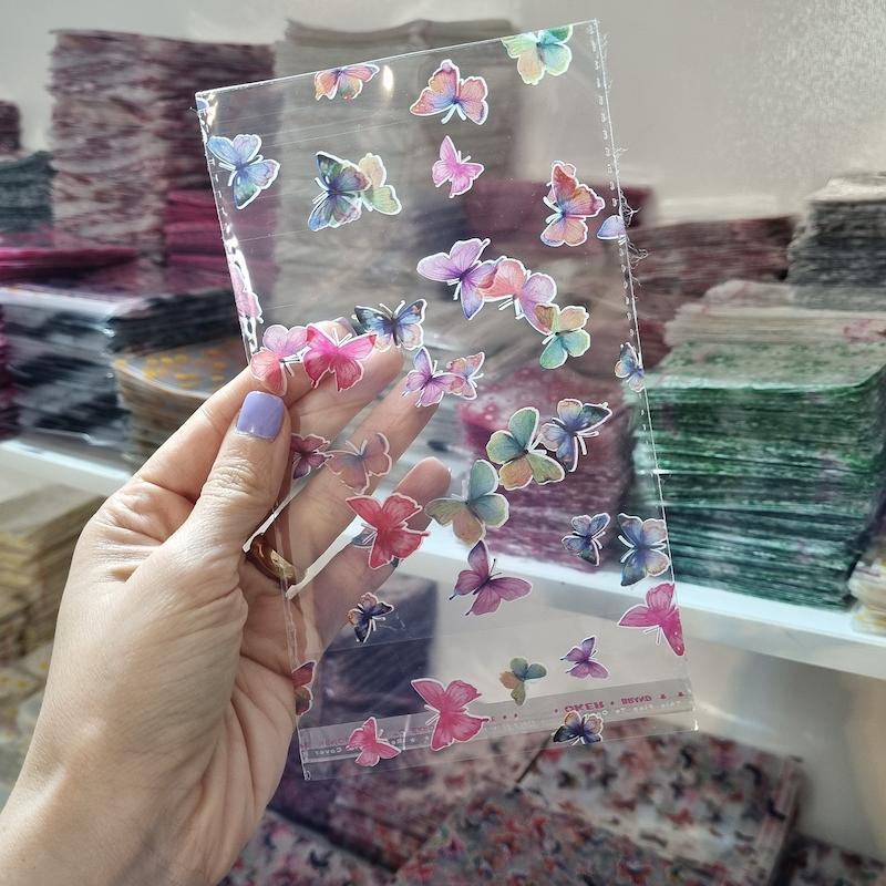سلفون طرح پروانه هفت رنگ (۲۰ گرم)