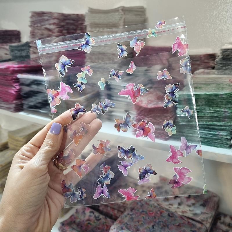 سلفون طرح پروانه هفت رنگ (۲۰ گرم)