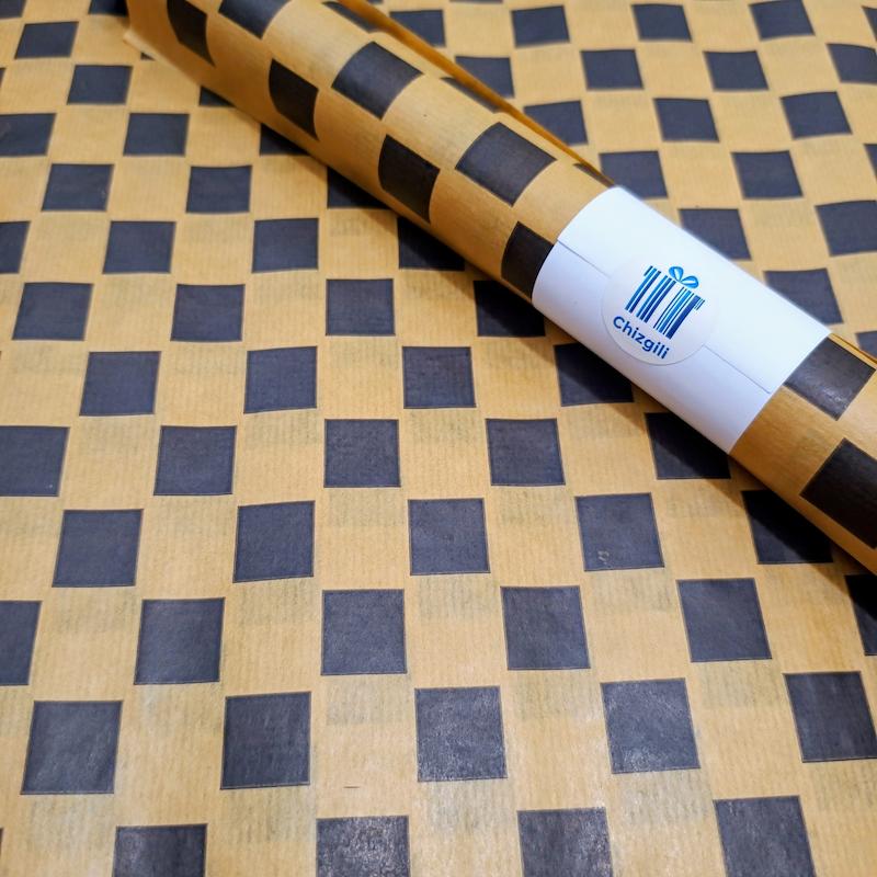 کاغذ کرافت ۲۰ برگی طرح شطرنجی