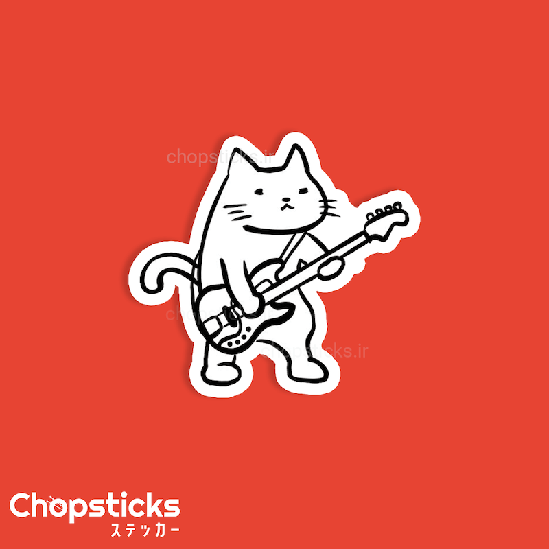 استیکر artist cat