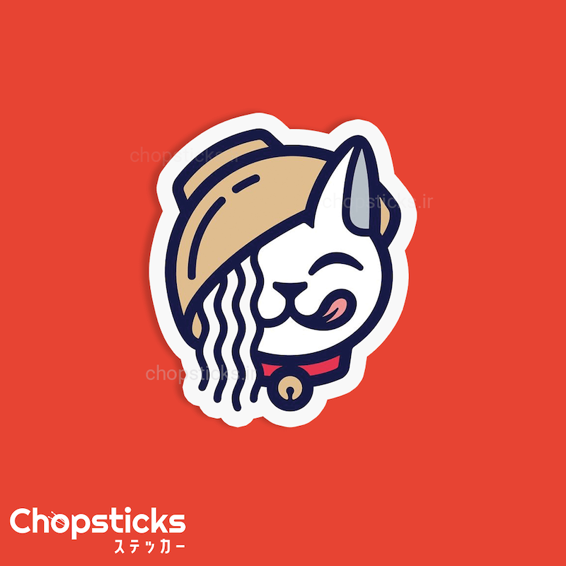 استیکر Chinese cat