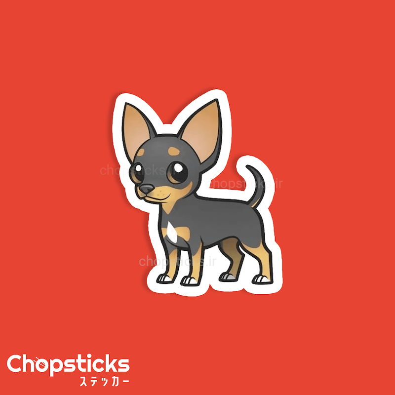 استیکر cute dog