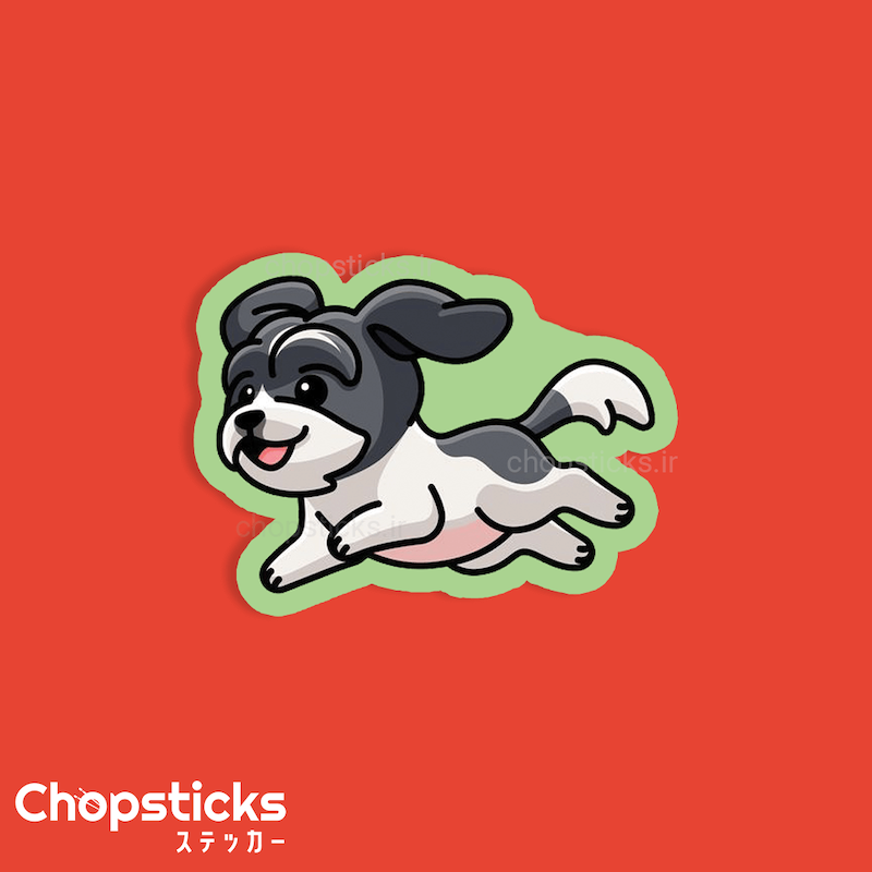 استیکر dog in sky